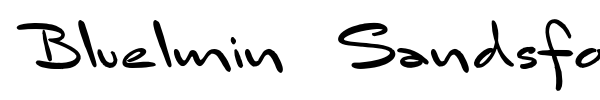 Bluelmin Sandsfort font preview